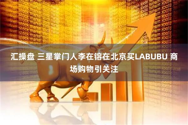 汇操盘 三星掌门人李在镕在北京买LABUBU 商场购物引关注